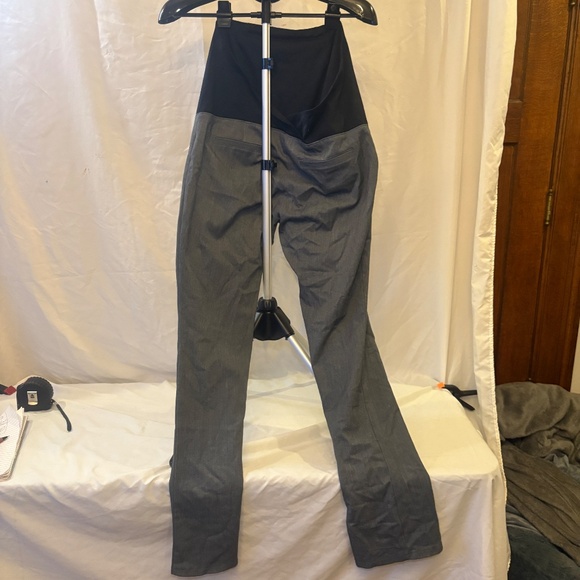 Ingrid & Isabel Maternity Pants Womens 6 Black/Gray Bootcut Full Panel - Picture 3 of 10